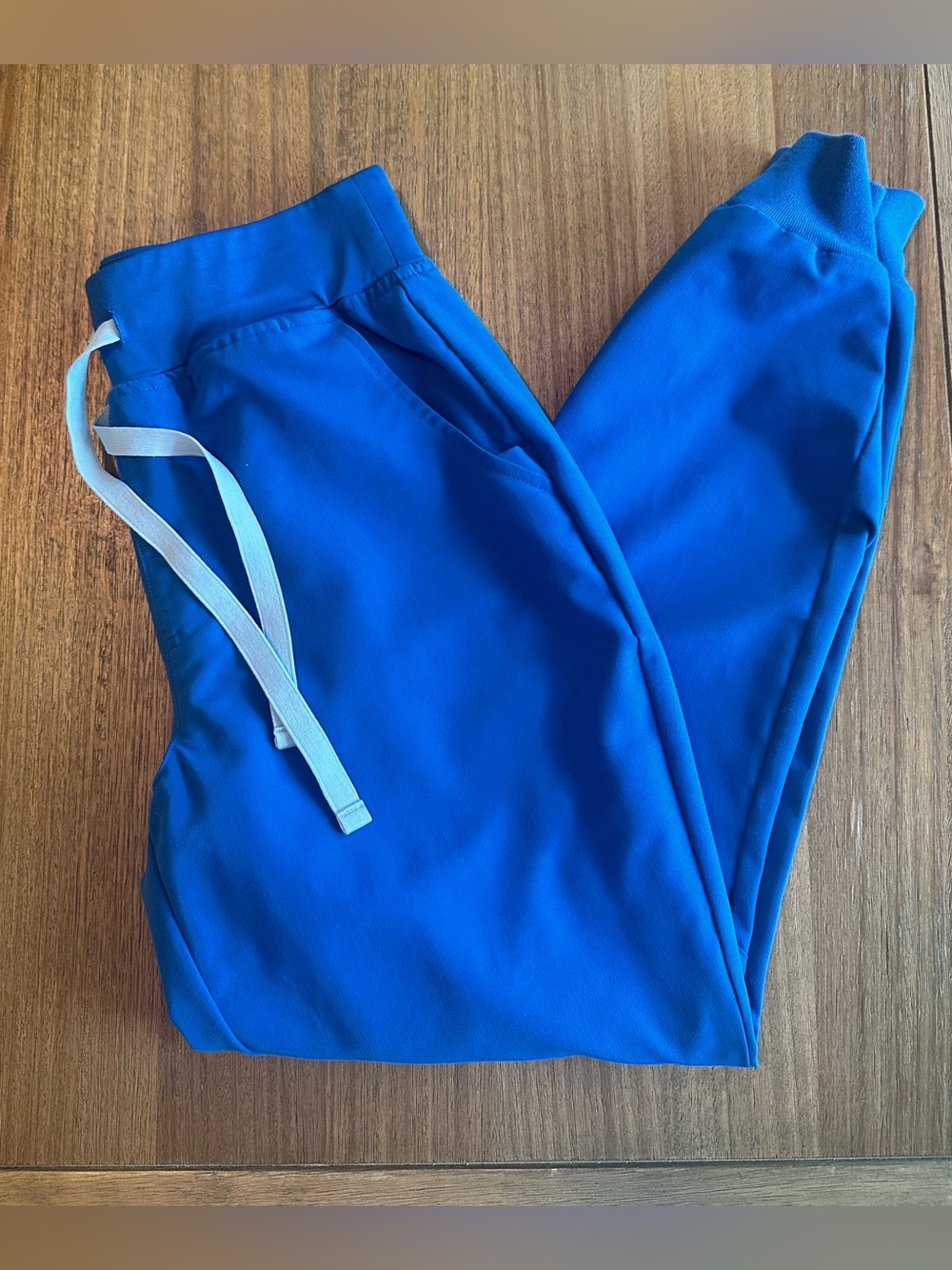 FIGS High Waisted Zamora Jogger Scrub Pants Royal Blue